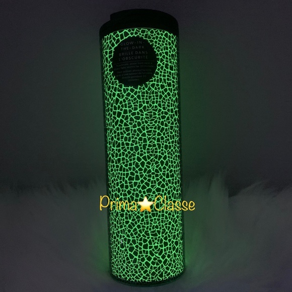 Starbucks Glow in The Dark Cup GITD Crackled Hot Tumbler 16oz Halloween NWT 2022 - Picture 3 of 15